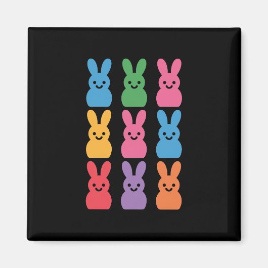 Paasdag Bunny Eggs Plaid Leopard Magneet (Voorkant)