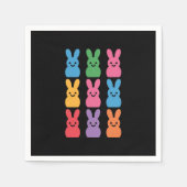 Paasdag Bunny Eggs Plaid Leopard Servet (Voorkant)