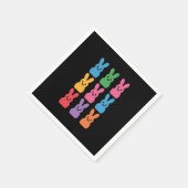 Paasdag Bunny Eggs Plaid Leopard Servet (Hoek)