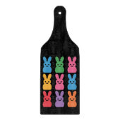 Paasdag Bunny Eggs Plaid Leopard Snijplank (Voorkant)