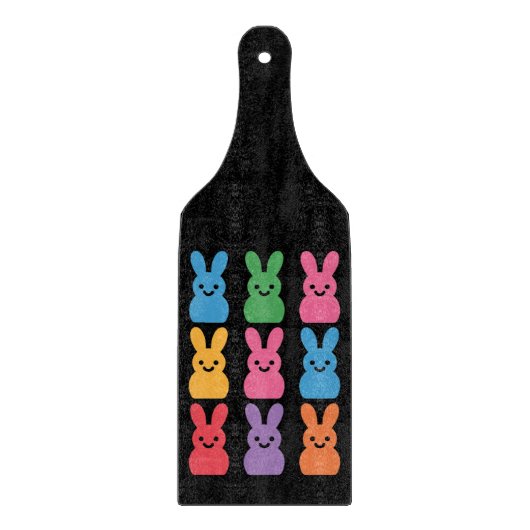 Paasdag Bunny Eggs Plaid Leopard Snijplank (Voorkant)