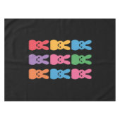 Paasdag Bunny Eggs Plaid Leopard Tafelkleed (Voorkant (Horizontaal))