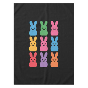 Paasdag Bunny Eggs Plaid Leopard Tafelkleed