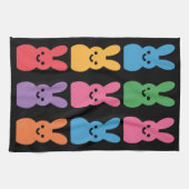 Paasdag Bunny Eggs Plaid Leopard Theedoek (Horizontaal)