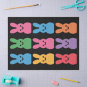 Paasdag Bunny Eggs Plaid Leopard Tissuepapier (Craft)