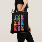 Paasdag Bunny Eggs Plaid Leopard Tote Bag (Dichtbij)