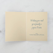  Paasdag Bunny Holiday Kaart (Binnen)