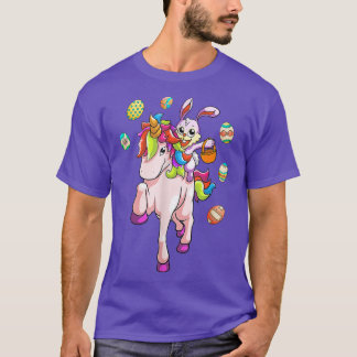 Paasdag Bunny Riding Unicorn Girls Toddler East T-shirt