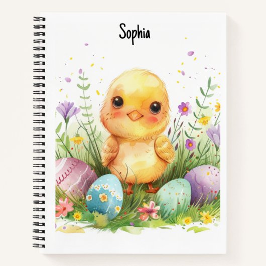 Paasdag cadeau 2024, aangepaste naam Paasei Notitieboek (Voorkant)
