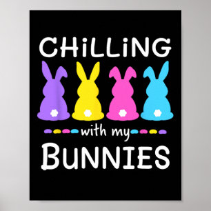 Paasdag chillen met mijn konijnen Egg Hunt Pasen Poster
