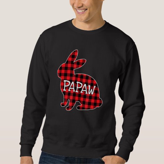 Paasdag Costume Red Play Bunny Graphic Papaw M Trui (Voorkant)