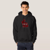 Paasdag Costume Red Pset Bunny Graphic oom M Hoodie (Voorkant volledig)