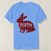 Paasdag Costume Red Pset Bunny Graphic Poppa M T-shirt (Design voorkant)