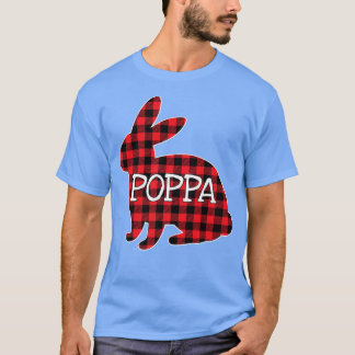 Paasdag Costume Red Pset Bunny Graphic Poppa M T-shirt