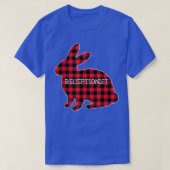 Paasdag Costume Red Pset Bunny Graphic Recepti T-shirt (Design voorkant)