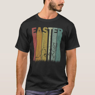Paasdag Coyote Retro Graphic Funny Easter Costu T-shirt