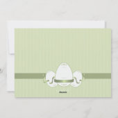 Paasdag drie groene foto geboorteaankondiging feestdagenkaart (Achterkant)