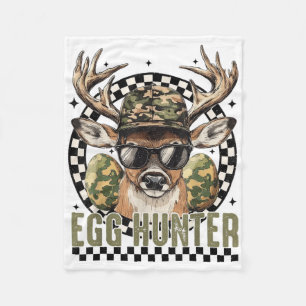 Paasdag Egg Hunter Camo Deer Hunting Boys Mannen H Fleece Deken