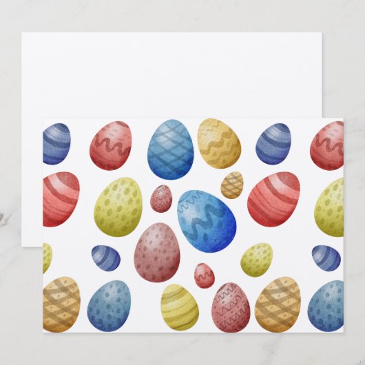 Paasdag Eieren Kaart (Voorkant / Achterkant)