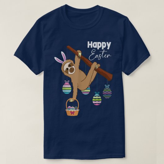 Paasdag Eierjacht paasgrot Bunny Ear T-shirt (Design voorkant)