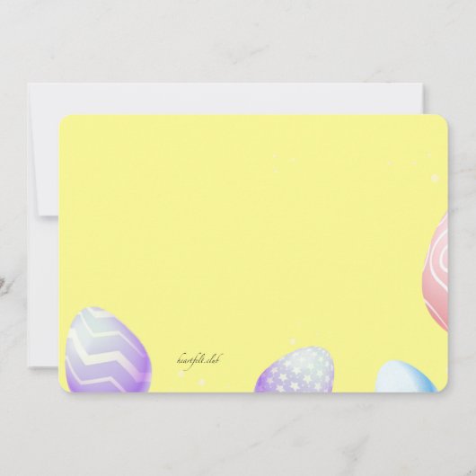 Paasdag Fotouitnodiging Kaart (Achterkant)