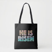 Paasdag - Hij is gerezen Tote Bag (Voorkant)