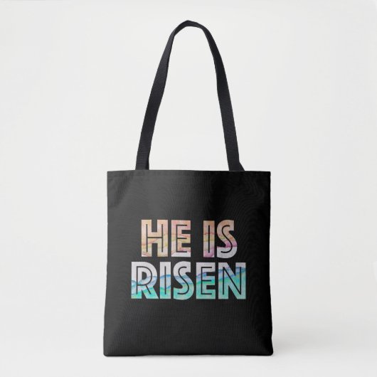 Paasdag - Hij is gerezen Tote Bag (Voorkant)