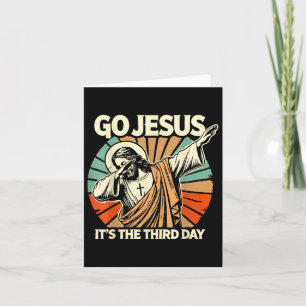 Paasdag is de derde retro dag Christelijk Kaart