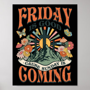 Paasdag Jezus Christelijke Vrijdag is een goede zo Poster
