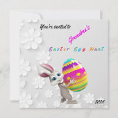 Paasdag Kaart voor het uitnodigen van de Jacht (Voorkant)