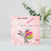 Paasdag Kaart voor het uitnodigen van de Jacht (Staand voorkant)