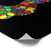 Paasdag Kleurrijke Bysket Egg Hunting Eggs - Hond Poster (Hoek)