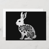 Paasdag Konijn Konijn Feestdagenkaart (Voorkant / Achterkant)