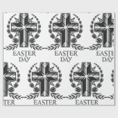 Paasdag kruis cadeaupapier (Vlak)