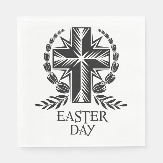 Paasdag kruis servet (Voorkant)