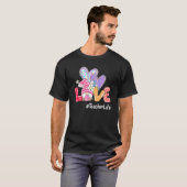 Paasdag Liefdesleraar Leven Pasen Gnoome Egg Hunt T-shirt (Voorkant volledig)
