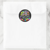 Paasdag Monster Truck Bundy Easter Egg Ronde Sticker (Tas)