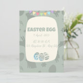 Paasdag Mooie uitnodiging (Staand voorkant)