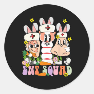 Paasdag Otolaryngologie KNO Dokter Verpleegkundige Ronde Sticker