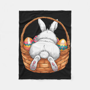 Paasdag Schattigee Bunny Bysket Hunting Chocolate Fleece Deken