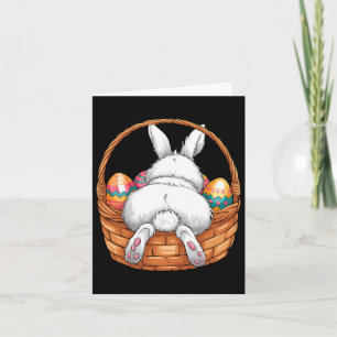 Paasdag Schattigee Bunny Bysket Hunting Chocolate Kaart