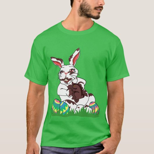 Paasdag Shirten Funny Easter Bunny T-shirts & Hood (Voorkant)