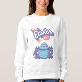 Paasdag Sweatshirt – Schattige Egg Graphic