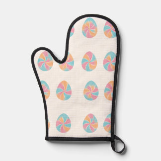 Paasdag Tie-Dye eieren midden-tint zachte patroon Ovenwant
