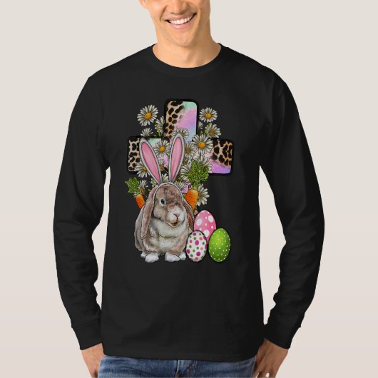 Paasdag van de rasterdag in de koffiebundel Rabbit T-shirt (Voorkant)