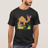 Paasdag van Pasen Camel Bunny Egg Hunting Camel T-shirt (Voorkant)