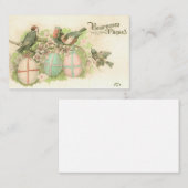 Paasdag - Vogelgroet Visitekaartje (Voorkant / Achterkant)