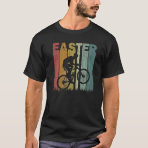 Paasdagcycli Retro Graphic Funhic Paaskosten Paask T-shirt