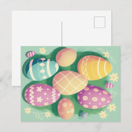 Paasdageieren Briefkaart (Voorkant / Achterkant)