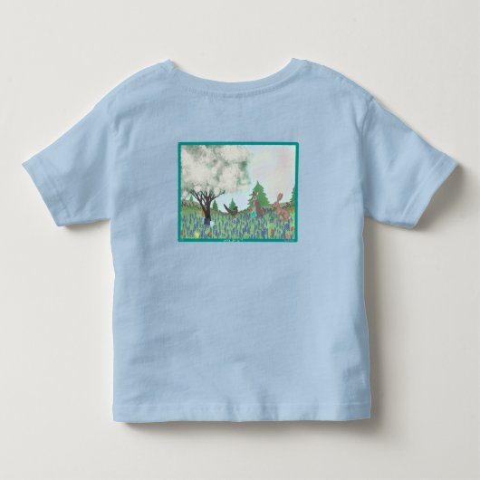 Paasdagen in Texas - Blauw Kinder Shirts (Achterkant)